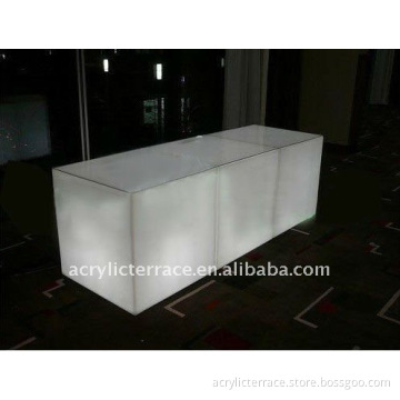 LED square coffee table